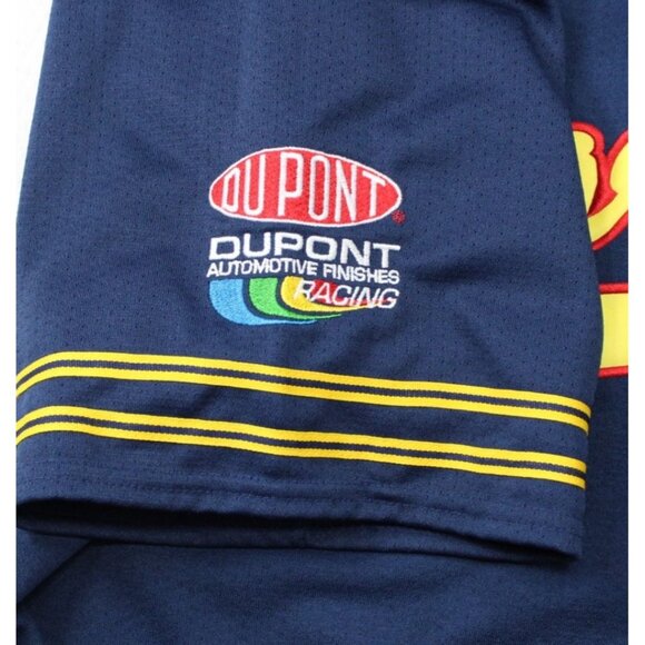 Jeff Gordon Chase Authentics NASCAR DuPont Racing Jersey XL 100% Polyester Blue - Picture 3 of 9